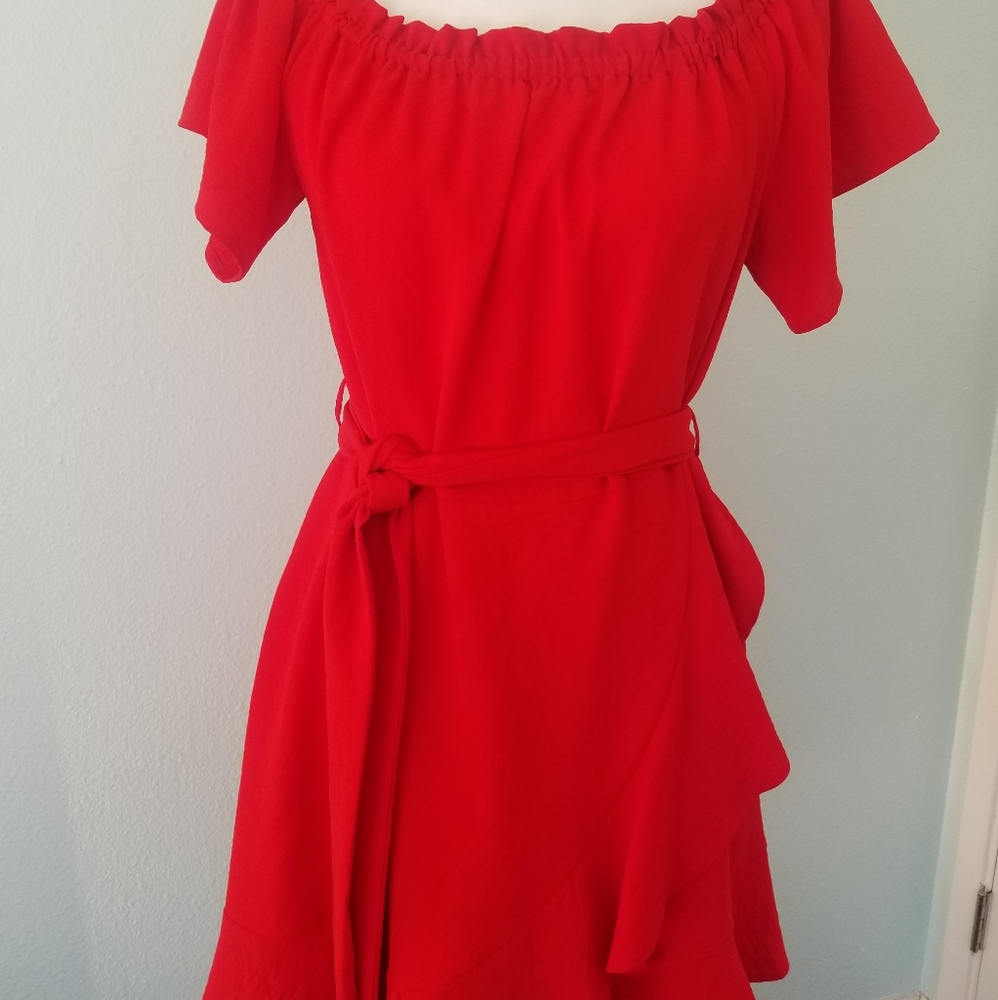 Flirty Red Mini Dress